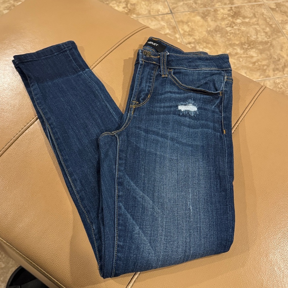VERVET Dark Blue Denim Skinny Jeans